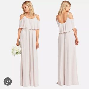 Show Me Your MuMu Caitlin Ruffle Maxi Dress - Blush Shade